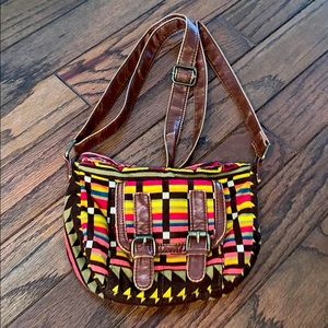 Colorful shoulder purse